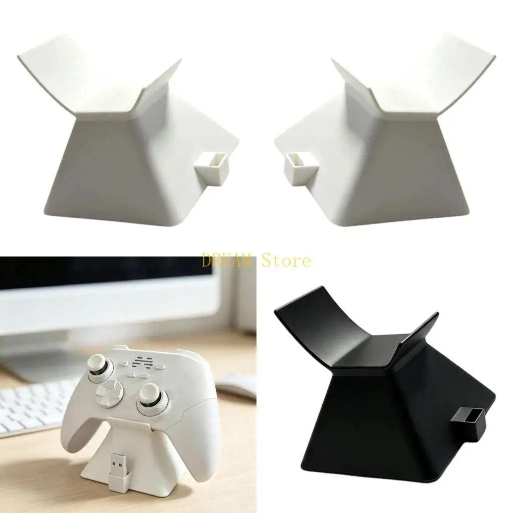 Controller Stand with Side Receiver Slot ABS Desk Storage Holder Open Front Support for Home Gaming and Media Shelf Use Best