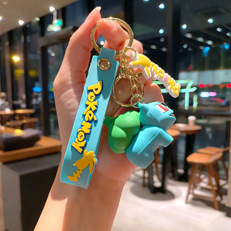 Pokemon Schlüsselanhänger Charge Anhänger Pokemon Schlüsselanhänger Niedliche Pikachu Puppe Tasche Auto Anhänger für Geburtstag Kinder Geschenk Spielzeug Charme Bulk Kürbis