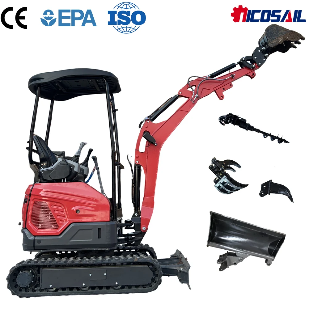 

Компактный гусеничный экскаватор 1.8T: сверхпрочный, стабильная производительность, идеально подходит для строительных и сельскохозяйственных проектов