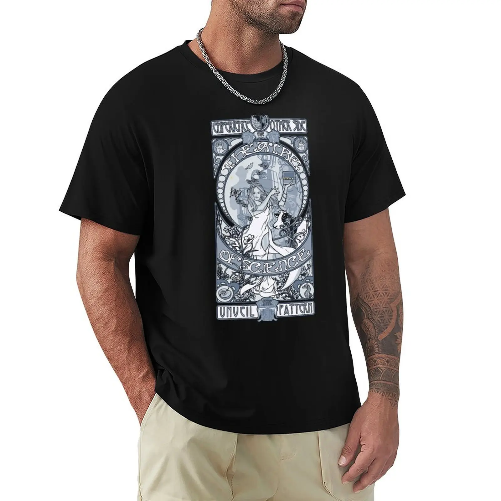 Theatre of Science (Blue) T-Shirt funny t shirts man T-Shirt