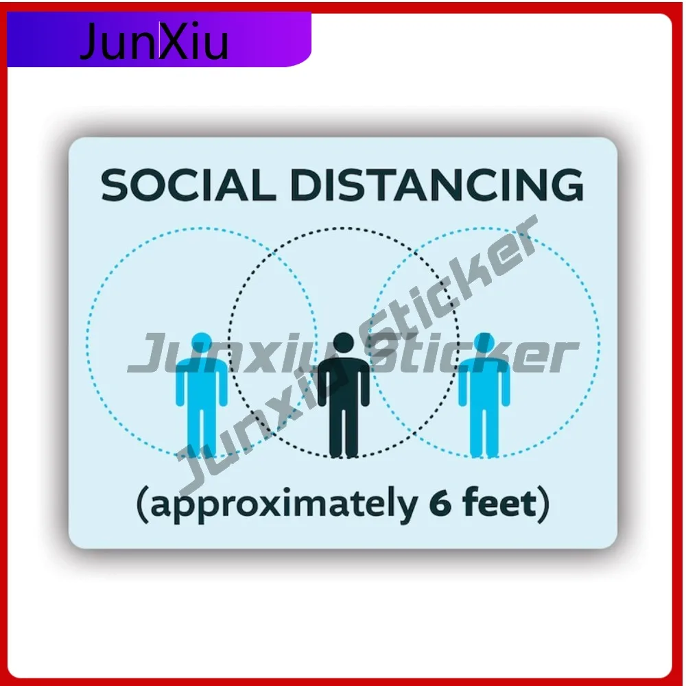 

Social Distancing Allow 6 Feet Of Cool Window Waterproof Vinyl Decal For Door Trim Decor Protection Creative Fun Creative Decor
