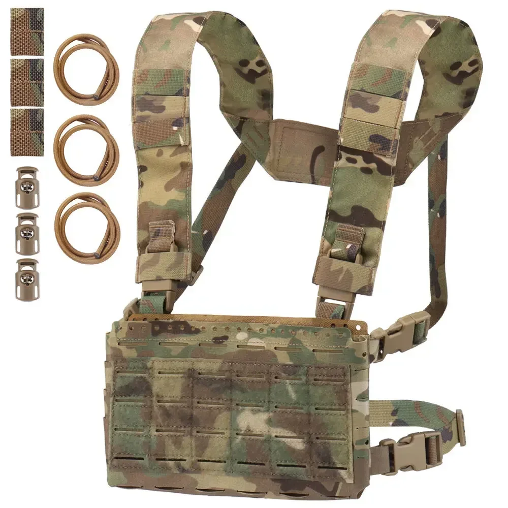 

Tactical MOLLE MK5 Chest Rig SS MKV Fight Chassis Placard Hook Loop Airsoft Magazine Pouch Hunting Plate Carrier Vest Equipment