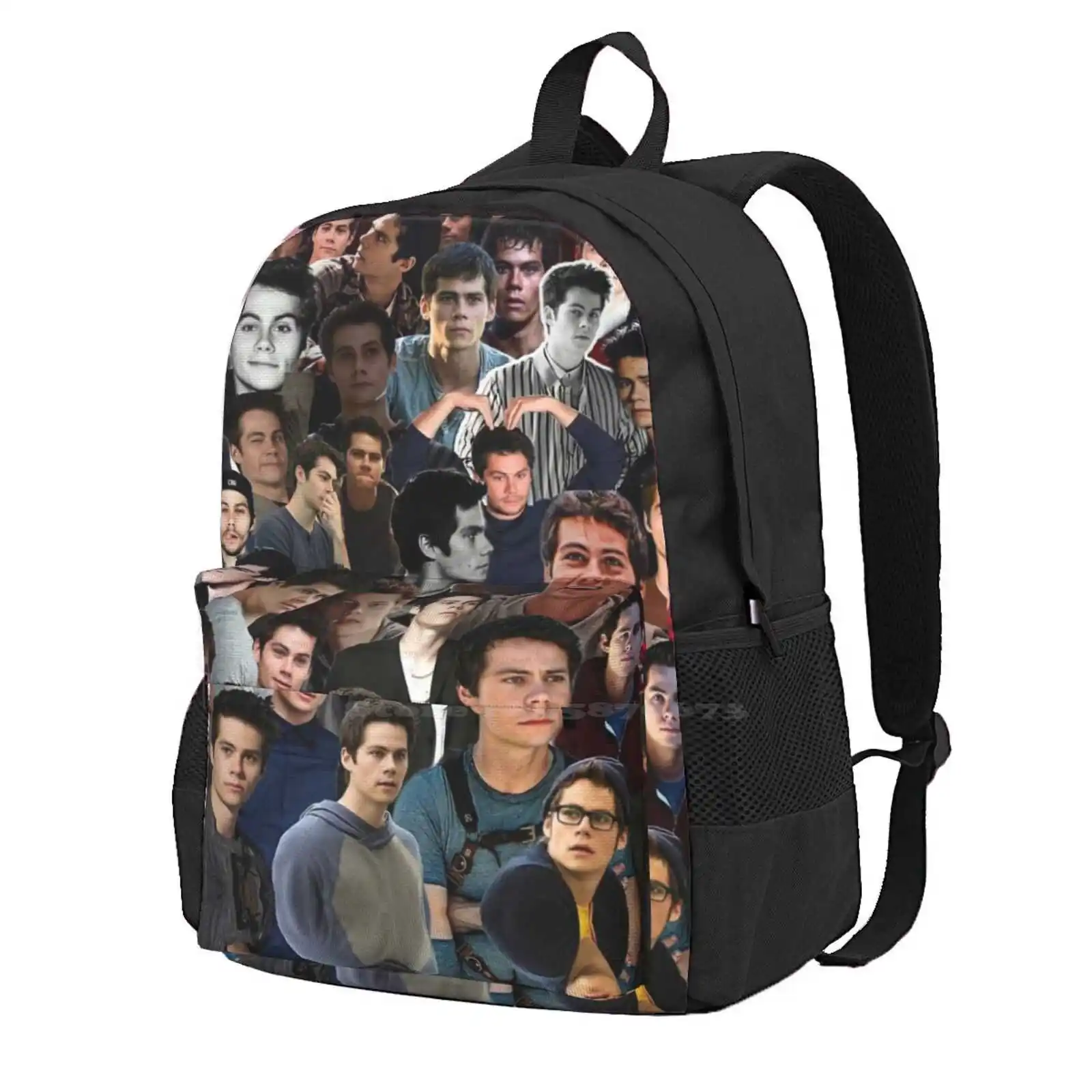 Dylan O\'brien Collage Hot Sale Backpack Fashion Bags Maze Runner Newt Dylan Obrien Teen Wolf Stiles Stilinski Thomas