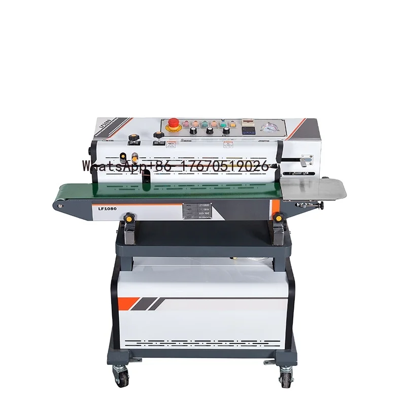 

LF1080B Automatic Vacuum Filling Nitrogen Flushing Continous Band Sealer Machine Bag Sealing Machine With Code Printer