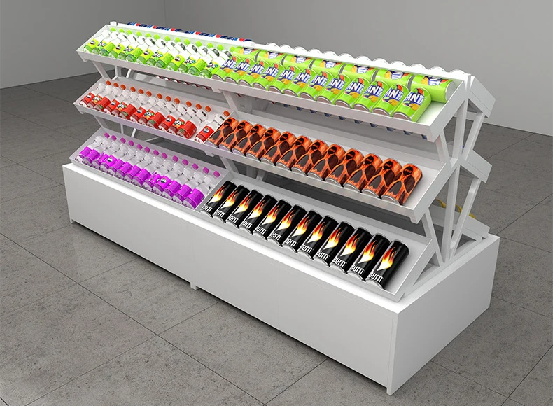 

Supermarket Metallic Shelves Cosmetic Display Custom Shelving Wooden Grocery Convenience Store Nail Polish Rack Store Shelves