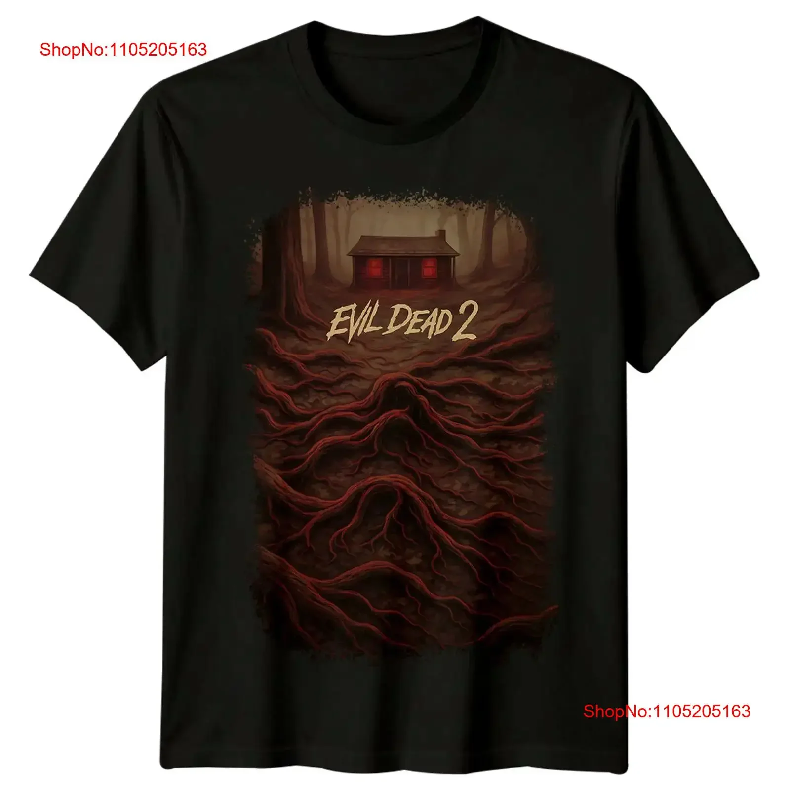 Evil Dead II 1987 Movie Poster Inspired T Shirt Retro 80s vintage Washed Comfortable fashion Slightly Soft Casual Stretched