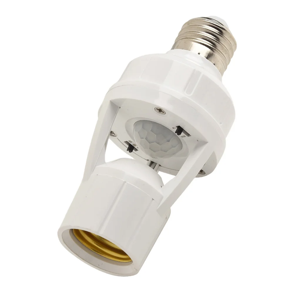 Smart Motion Detection Lamp Holder with E27 Socket for Auto Switching LED Lights AC 110V 220V Powered with Reliable Performance