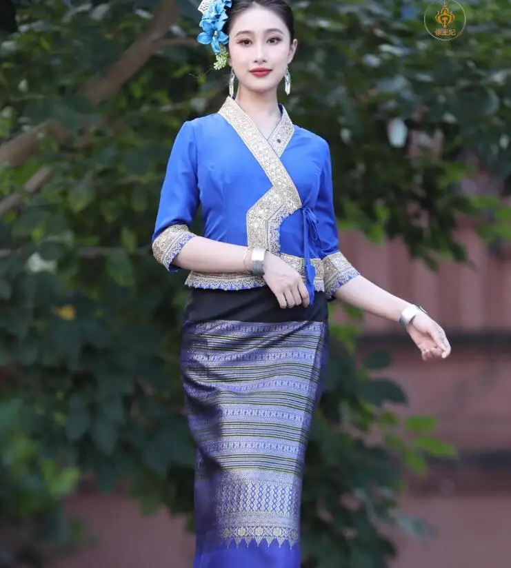 

Chinese Dai Retro Slim Fit Spring/summer Women's Suit With Sleeved Skirts and Work Clothes