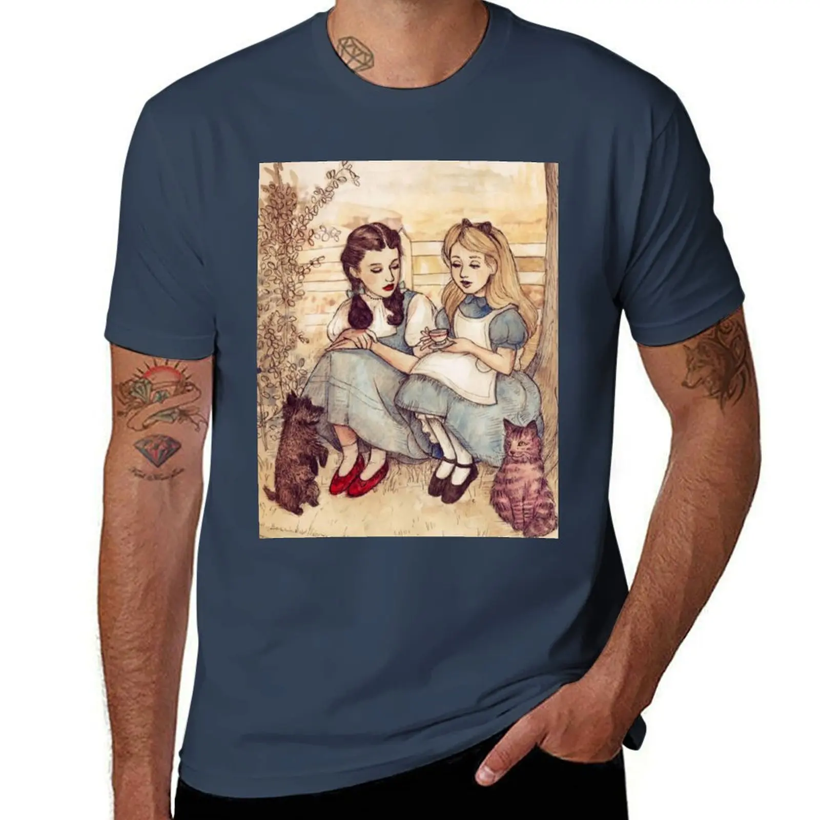 

Dorothy and Alice T-Shirt Summer Holiday Casual Tee