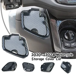 For Yamaha Nmax V2 NMAX155 NMAX125 2020-2024 Accessories Tool Box Storage Cover Lid Side Pocket Cover Lid Charger Waterproof Cap