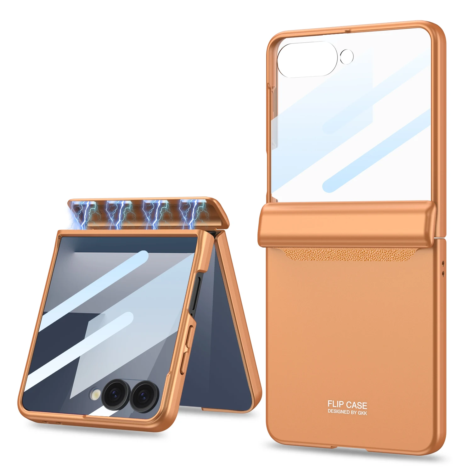Magnetisch scharnier Alles inbegrepen hoesje voor Samsung Galaxy Z Flip 7 6 Buitenscherm Beschermende matte harde hoes voor Galaxy Z Flip7 hoesje