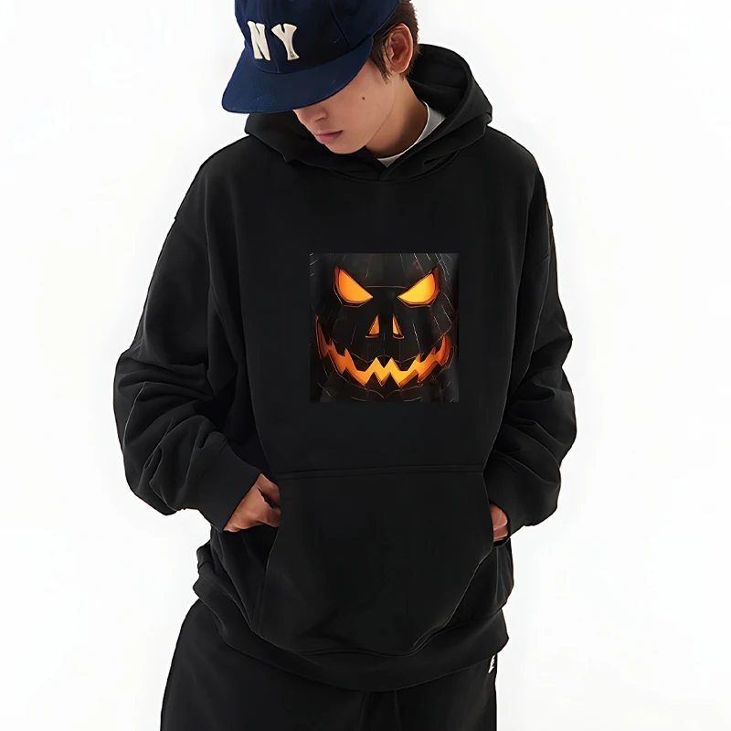 

Halloween Pumpkin Graphics printed Hoodie Men Women Casual Fleece Pullover Halloween Gift oversized streetwear Sweatshirt Unisex