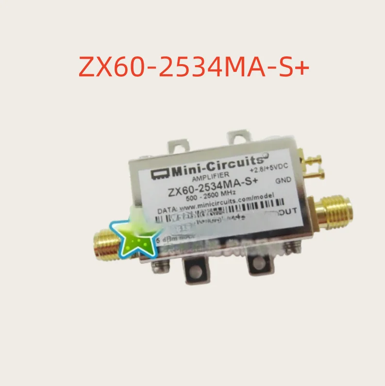 ZX60-2534MA-S+ Frequency 500MHz~2.5GHz Gain 39dB Noise coefficient 2.6dB Operating voltage 2.8V~5V