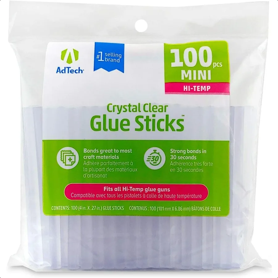 

W22934ZIP100 Mini Hot Glue Sticks 100 pack Clear 100 Count
