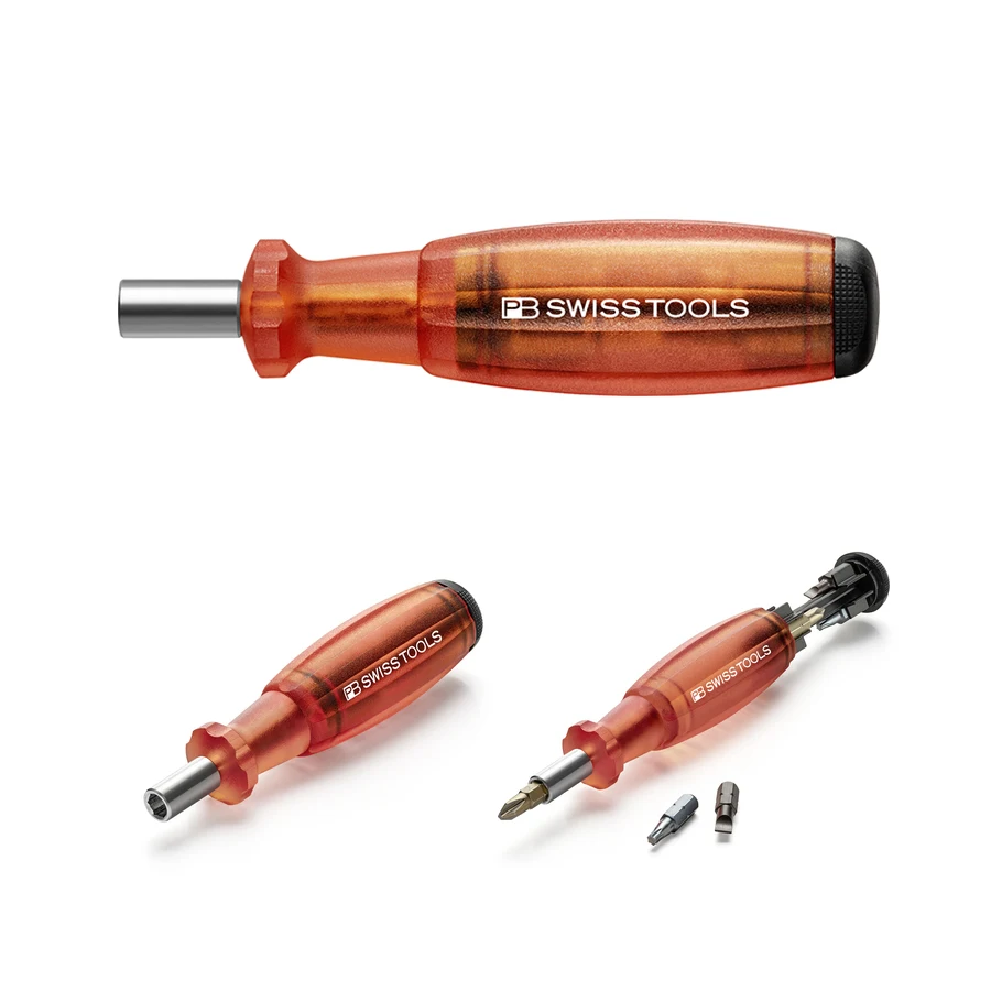 PB SWISS TOOLS 8 in 1 Precision Screwdriver Set with Integrated Bits Set Multi-colour Bits Repair Tool NO.PB 6464 Series