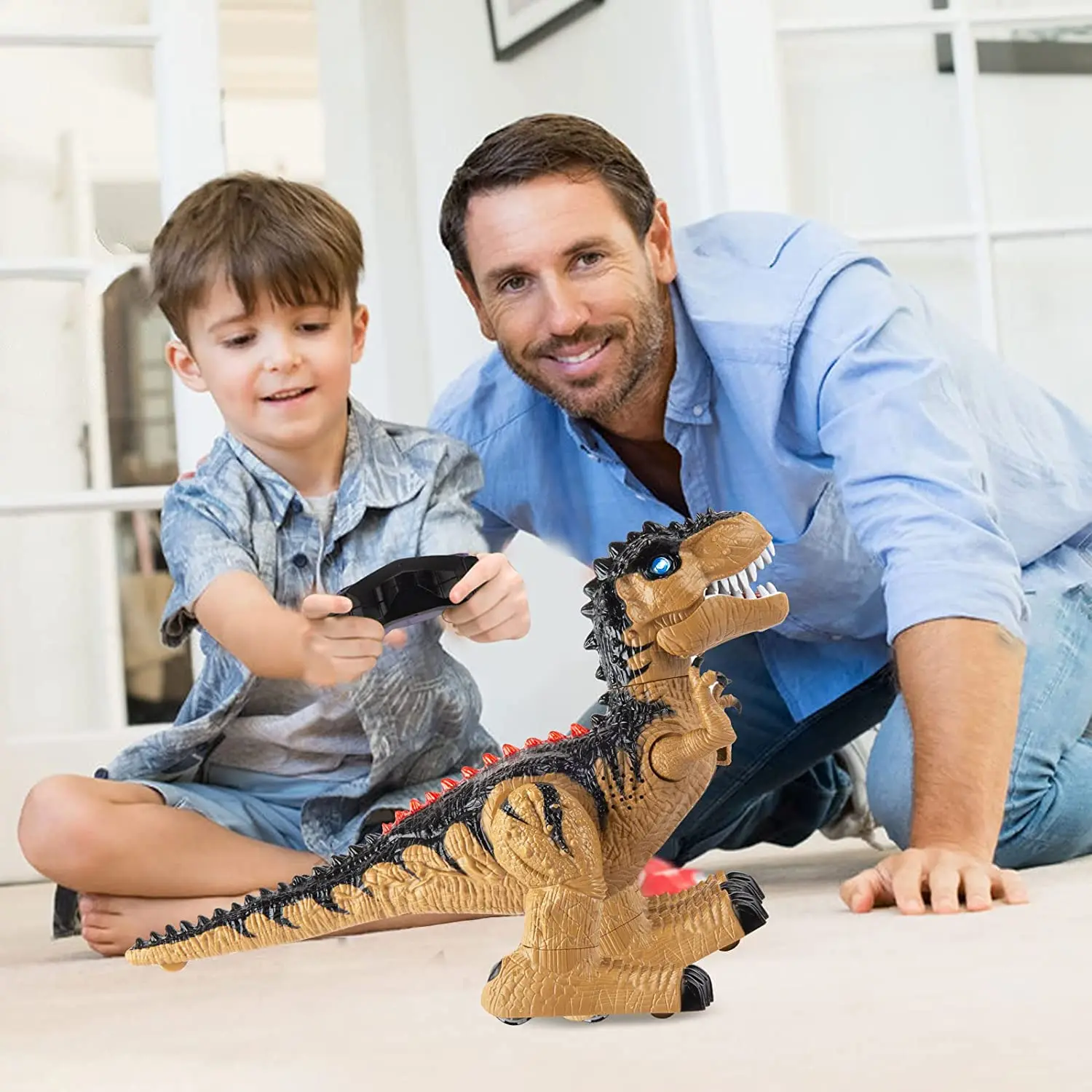 Fernbedienung Dinosaurier Spielzeug Elektrische Roboter Sound Licht Intelligente Ausgrabung Jurassic Tiere Pädagogisches Spielzeug für Kinder