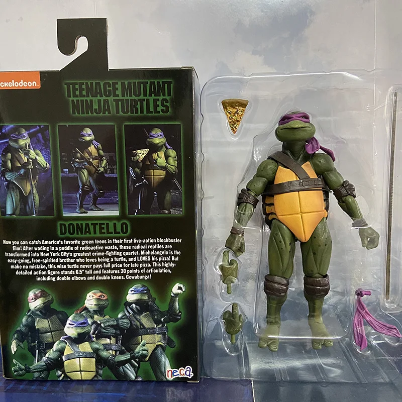 Film NECA Mutant Ninja Turtles Actionfigur Raphael Donatello Michelangelo Leonardo Shredder Krang Figuren Spielzeug – Detail 34