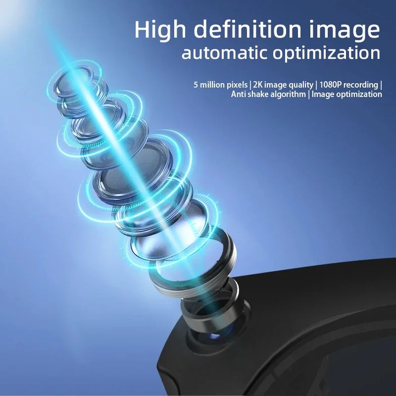 YAOCX V03-T5 الذكية AI نظارات HD كاميرا 1080P مسجل فيديو الحياة مقاوم للماء آل ترجمة صوتية الأزرق دعوة النظارات الشمسية نظارات #3