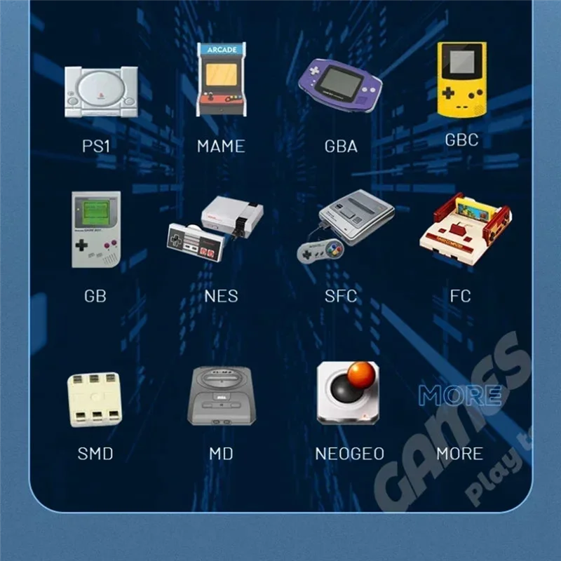 ABSQ-8G 2000 + ألعاب Project X وحدة تحكم ألعاب فيديو محمولة للجيب 4.3 بوصة IPS شاشة تدعم PS1 مكبر صوت مزدوج للألعاب ستيريو Durab