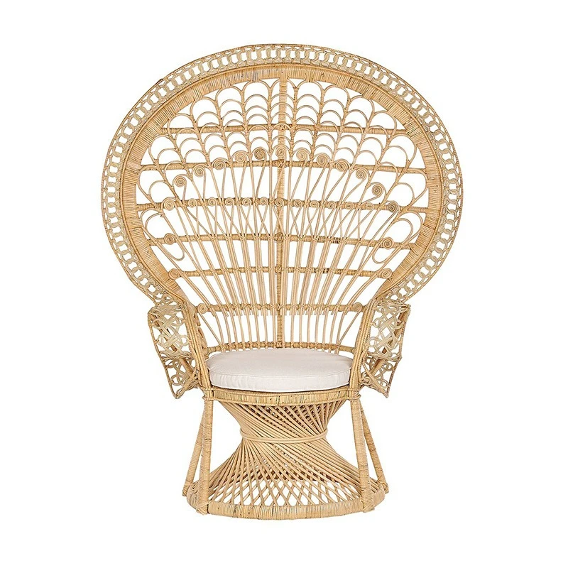 

Peacock Chair Princess Rattan Chair Hotel Villa Wedding Shooting Rattan Chair Props