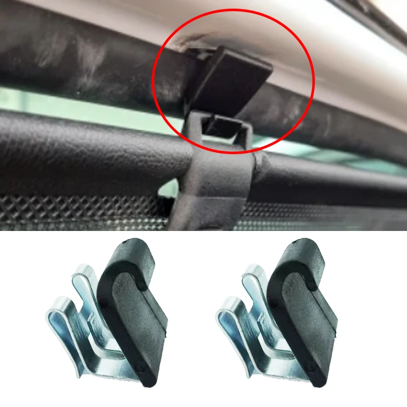 2X Curtain Clips Car Door Side 8200163859 For Renault Megane MK2 Scenic MK2 Laguna Grand Scenic MK2 Fluence Megane MK3 Car Parts