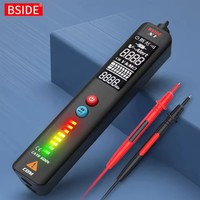 BSIDE X1/X2 Upgraded Voltage Tester, Color LCD 3-Result Display Voltage Detector with Infrared Thermometer for BBQ with EVA Case