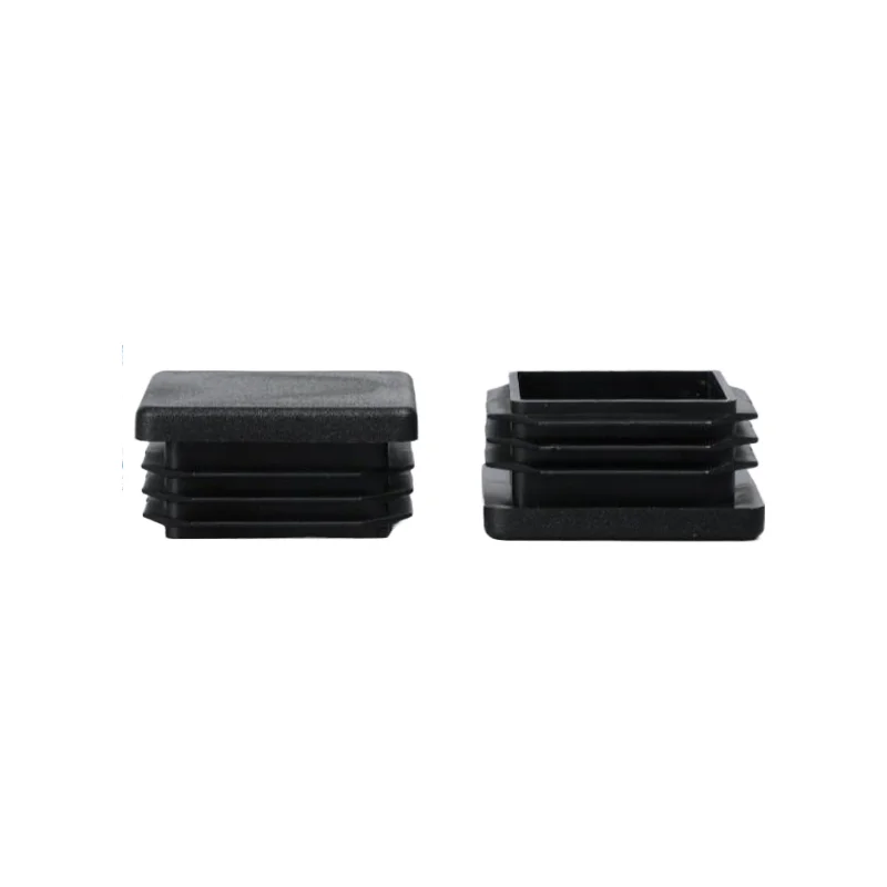 13x13mm-120x120mm Square Plastic Black Blanking End Caps Furniture Leg Tube Pipe Inserts Plugs Bung Decorative Dust Cover