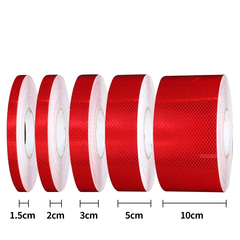 1.5cm x 3m Diamond Grade Super Reflective Warning Tape Decorative Sticker Personality Reflective Strip