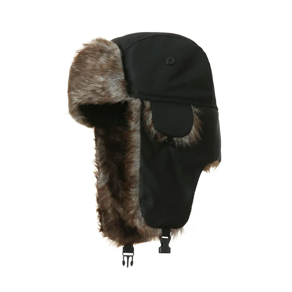 Winter hat polyester velvet warm cotton hat hunter earmuff windproof and cold-proof pilot hat