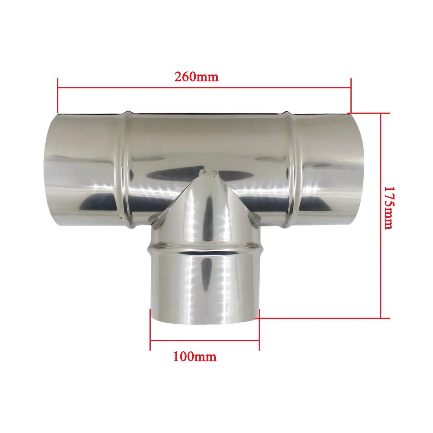 

stainless steel Three Way Joint for chimney firewood stove Converter connector windproof fittings Chimney stove pipe tee
