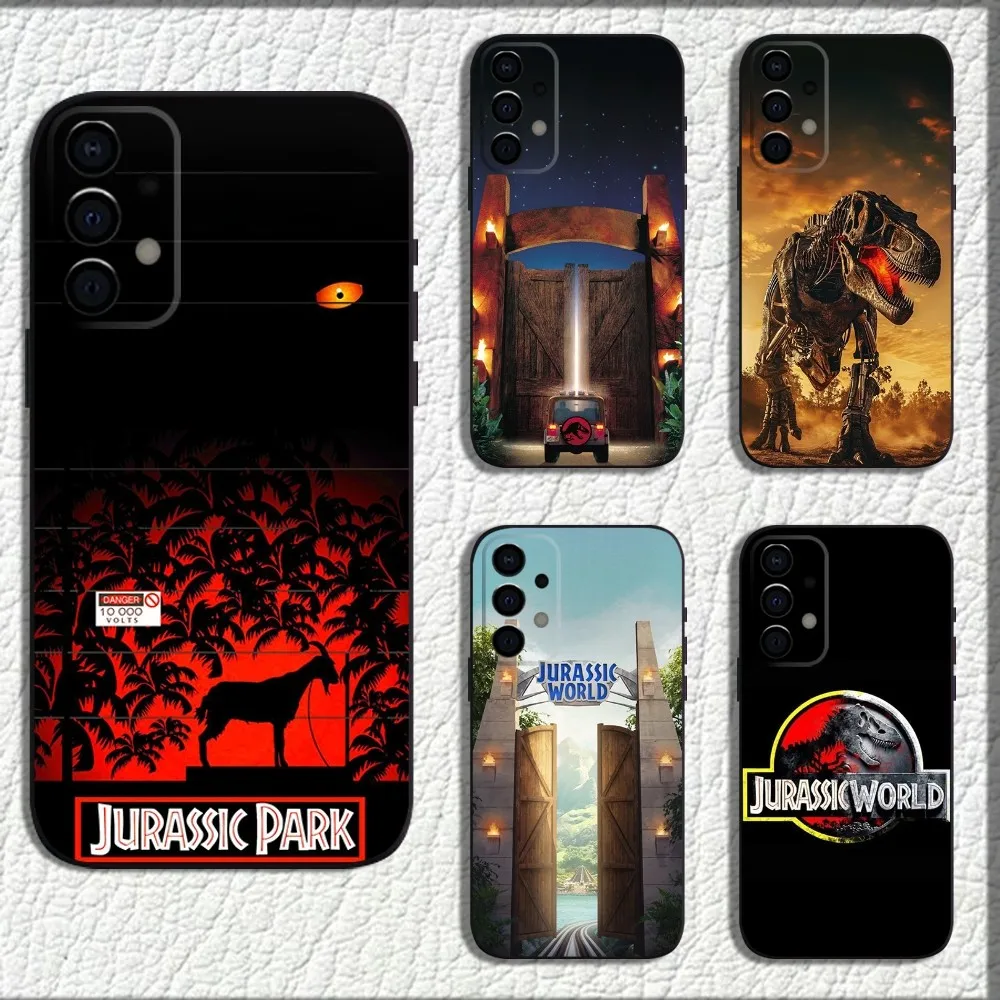 J-Jurassic P-Park Dinosaur World Phone Case For Samsung Galaxy A13,A21s,A22,A31,A32,A52,A53,A71,A80,A91 Soft Black Shell