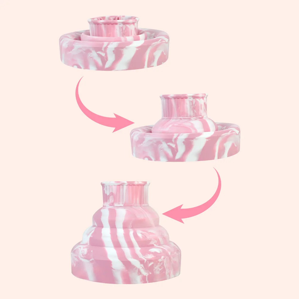 Foldable Silicone Hair Dryer Diffuser - Portable Collapsible Design, Universal Fit for Blow Dryers