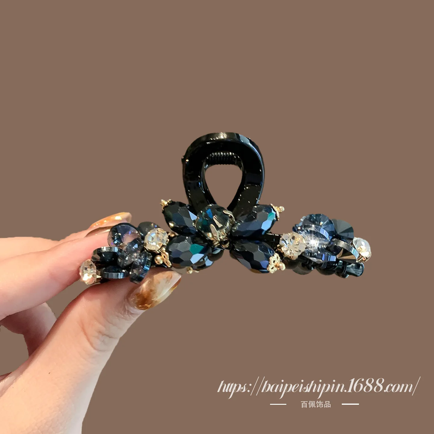 

Новая элитная заколка-краб для волос «Радужный кристалл» 2026 года для женщин, для создания элегантных небрежных пучков на затылке