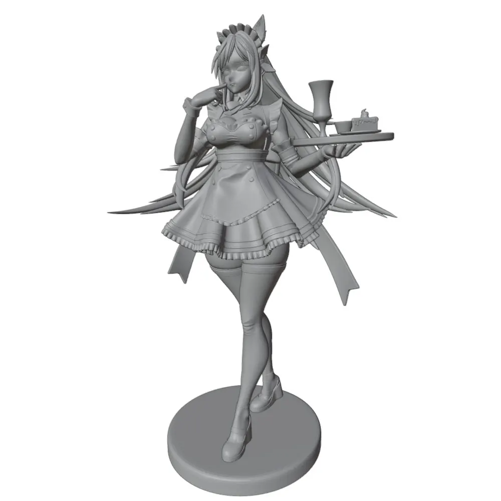 1/24 75mm Sexy Girl Resin Model Kits GK Miniature 3D Printed Gray Model Figurine DIY Doll Model Unassembled And Unpainted
