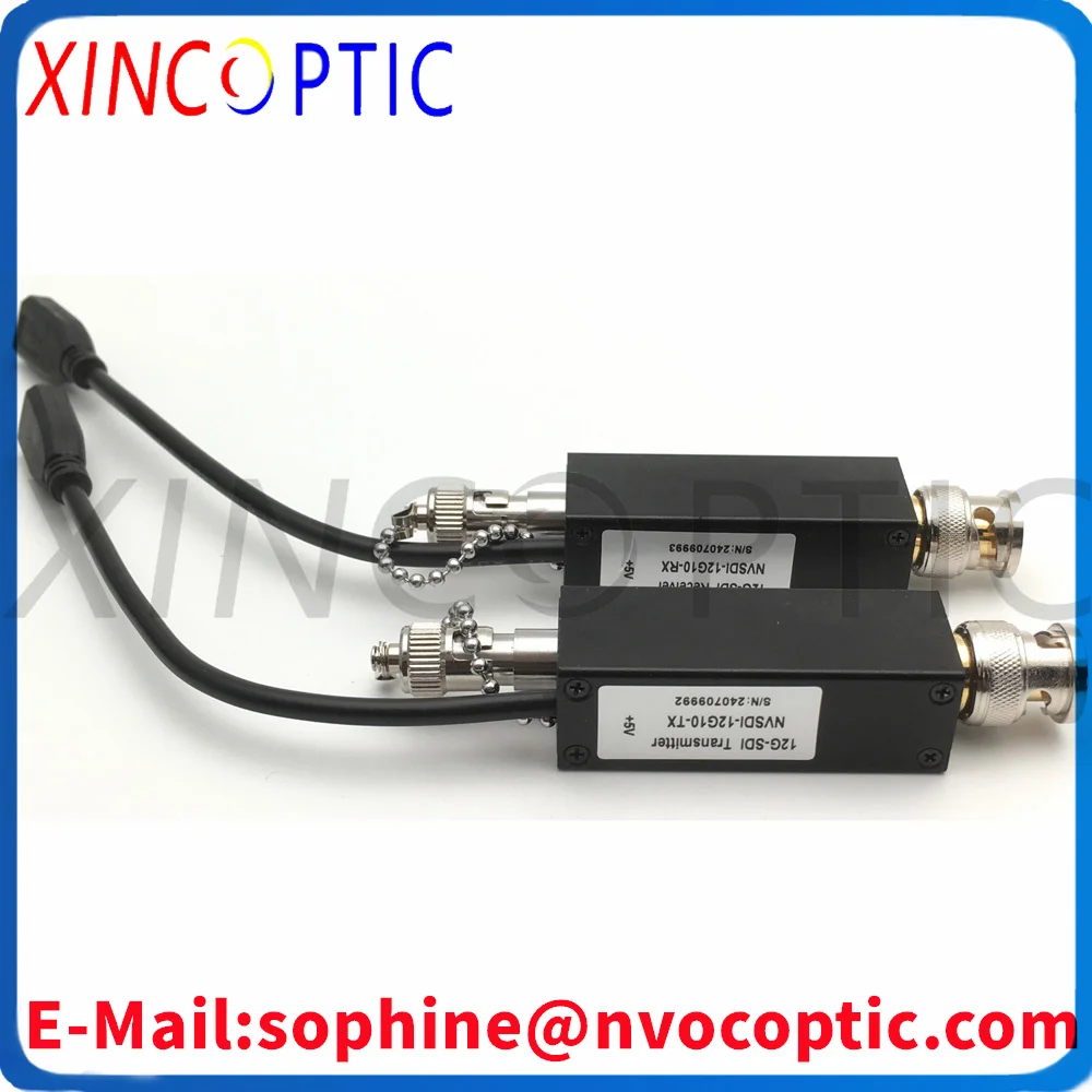 +5 فولت قناة واحدة صغيرة 12G-SDI 4K محول موسع الألياف البصرية أكثر من وضع واحد 10 كجم الارسال والاستقبال لعرض التلفزيون #5