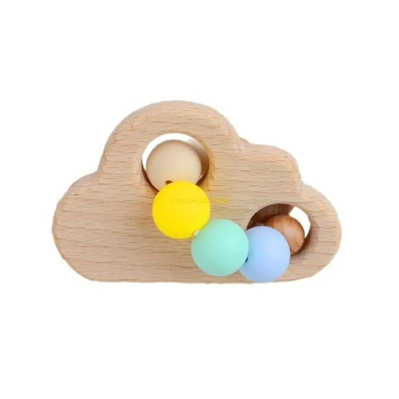 WXTD Baby Beining Toy Safe و Losting Teether Cartoon Clain Cloud