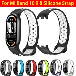 Silicone Strap For Xiaomi Mi Watch Band 10 9 8 Soft Sport Smatrwatch Accessory Bracelet Wristband For Mi Band 9 Replacement Belt