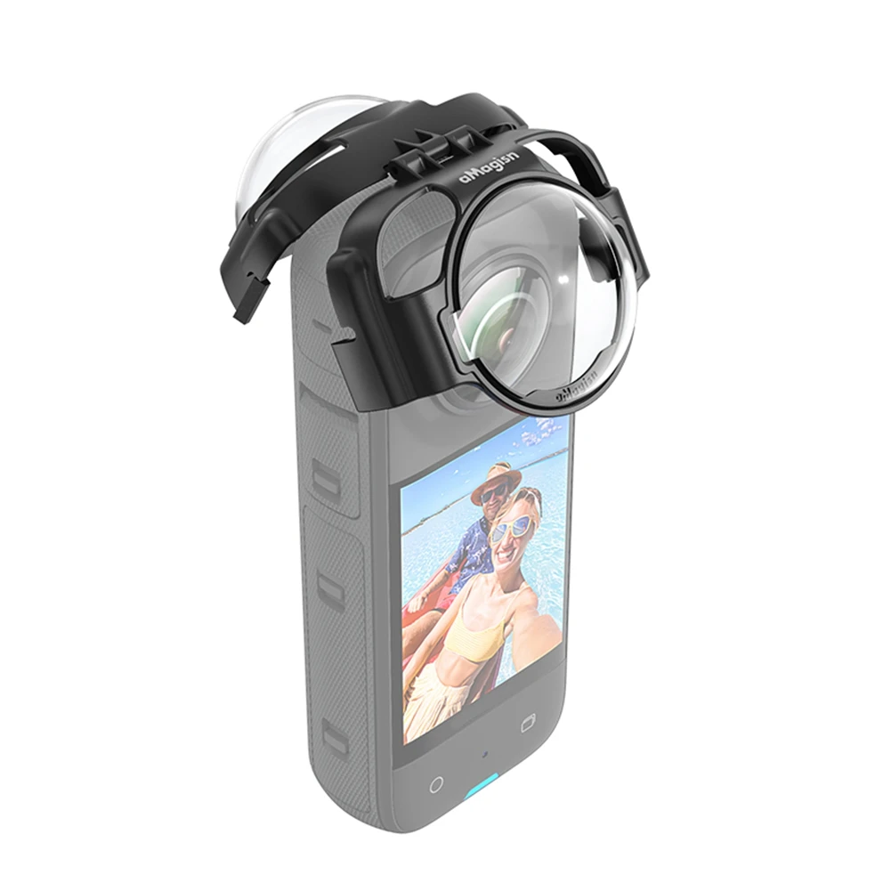 N34R-AMAGISN Anti-Fog Snap-On Lens Guard Protective Case Drop-Proof Sports Camera Accessories Lens Protection Cover For