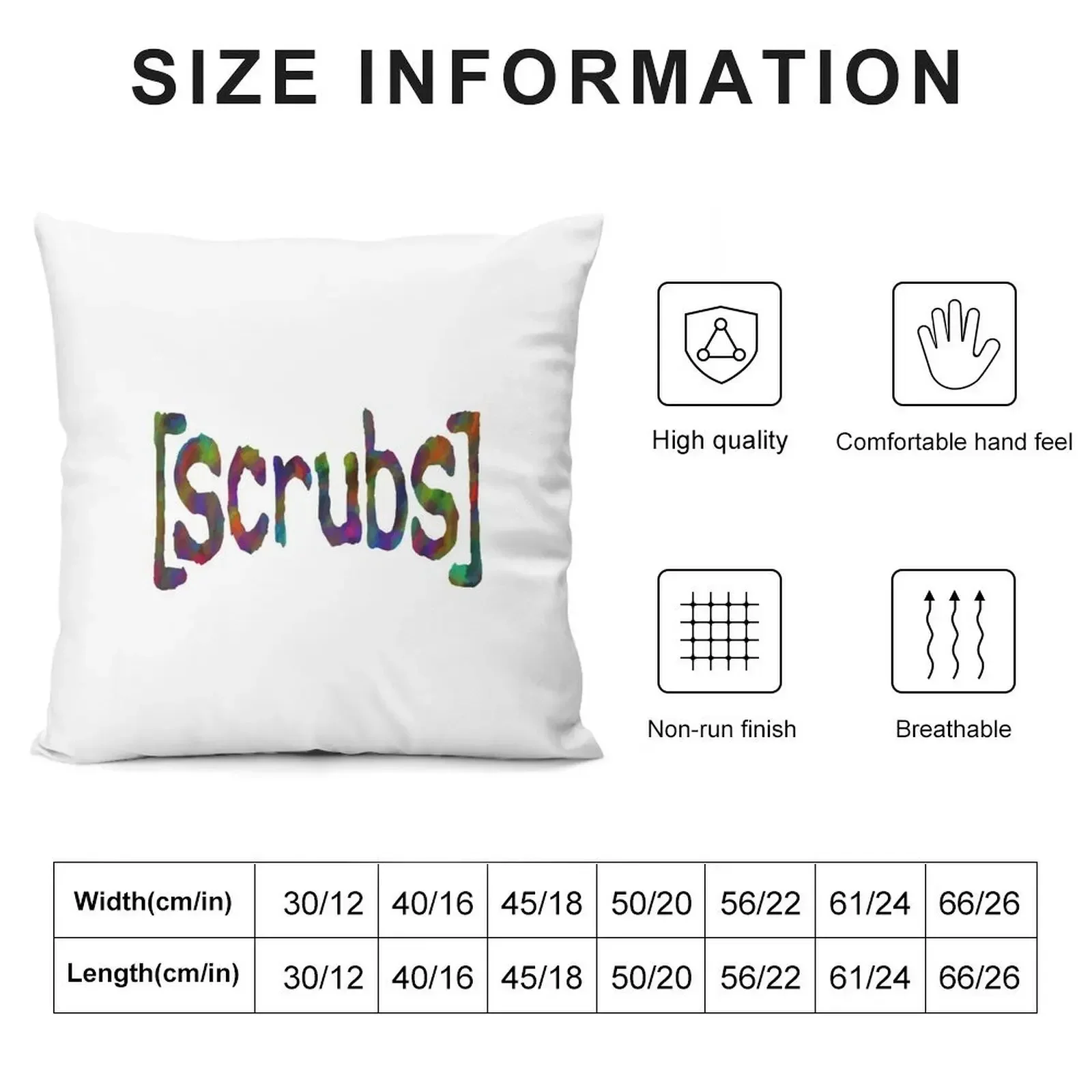 Scrubs Throw Pillow pillow cover christmas christmas supplies Christmas Pillowcase pillow