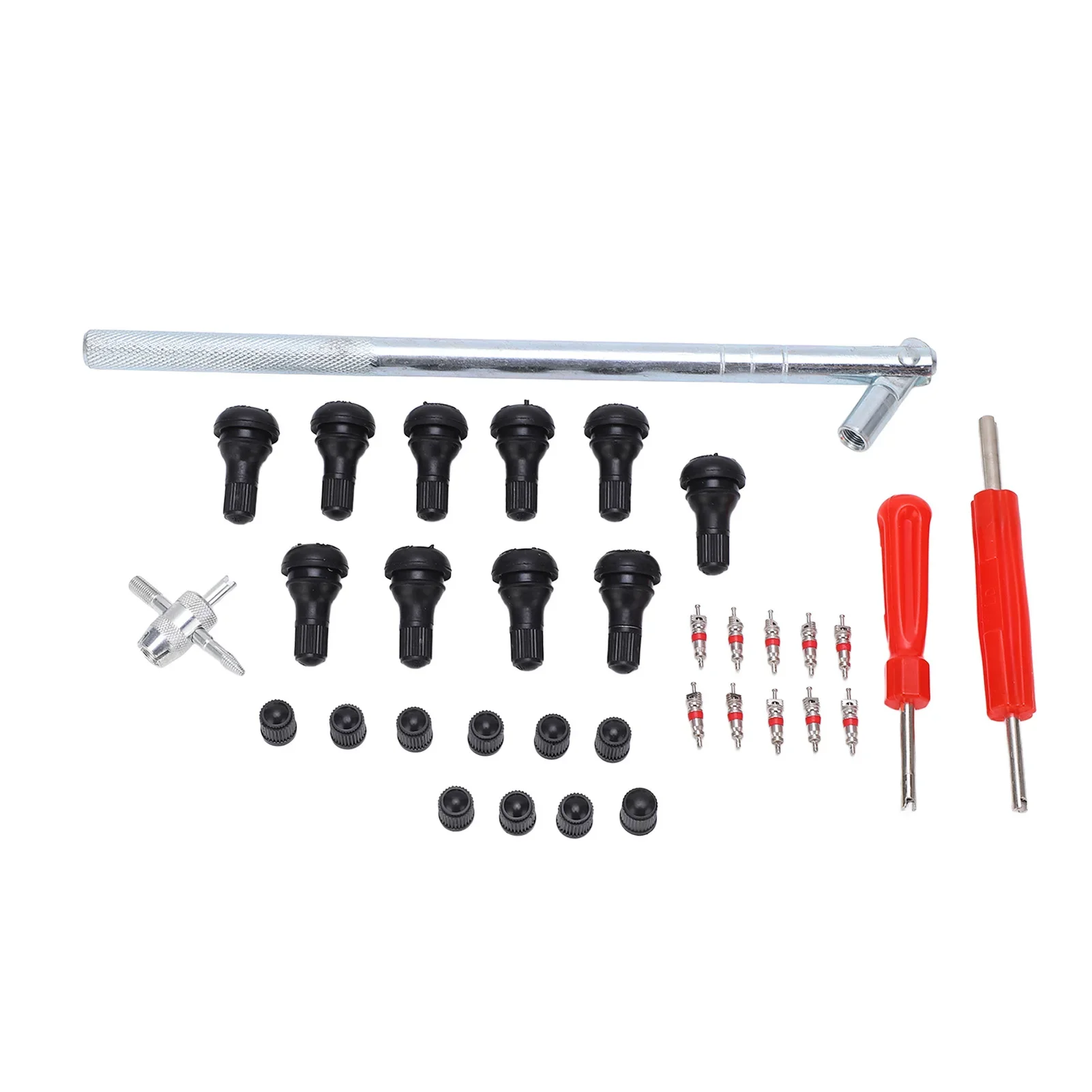 

34 Pieces Valve Stem Puller Tool Valve Core Remover Tire Repair Installer for RV Automobile Bicycle Electric Vehicle