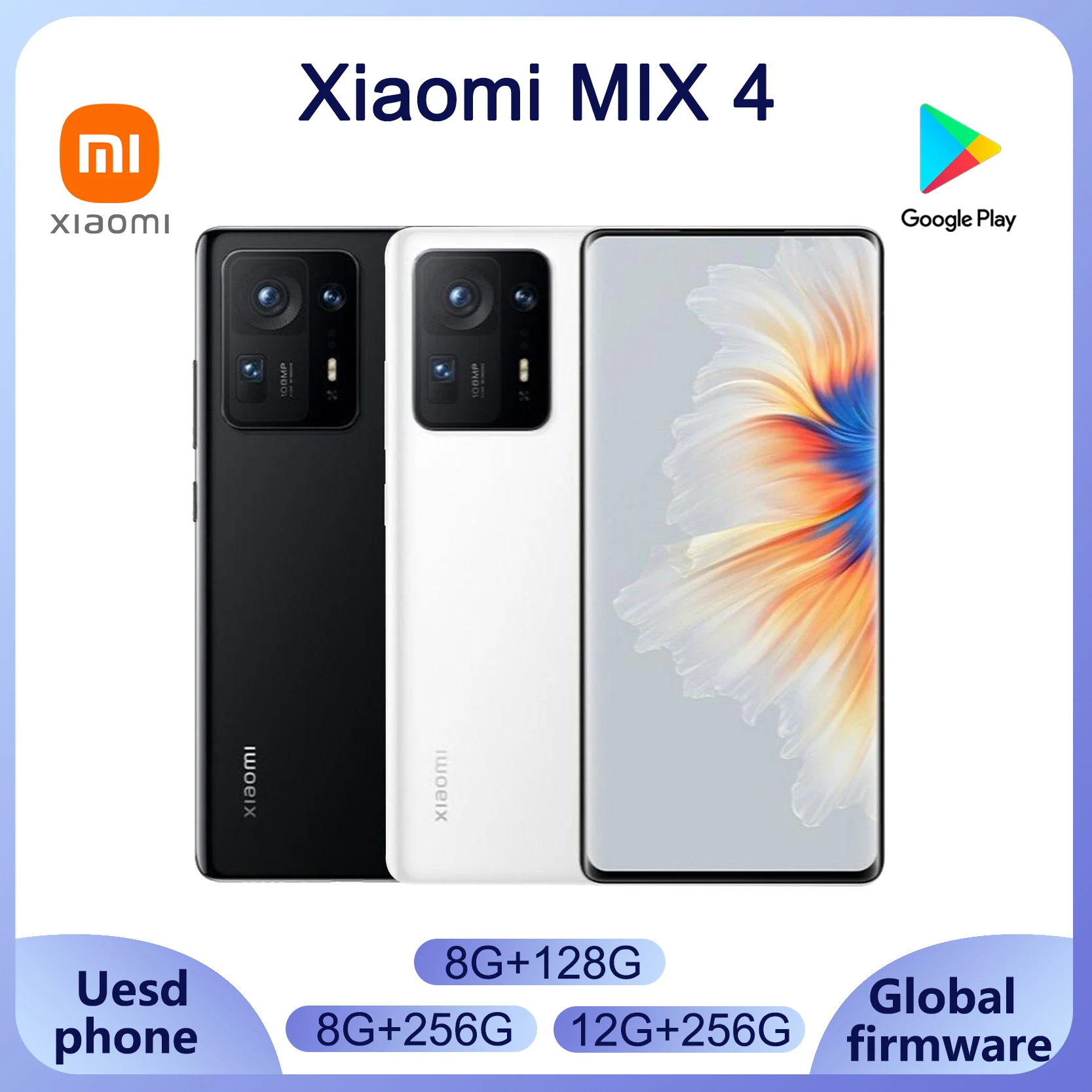 Xiaomi Mi MIX 4 smartfon 7.0 120 w bezprzewodowy 50 W Qualcomm Snapdragon 888 Plus MIUI12.5 pełny ekran zakrzywiony ekran smartfon