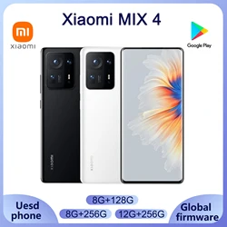 Xiaomi-Mi Mix 4スマートフォン,120w,50w,Bluetooth,alcomm,snapdragon 888plus,フルスクリーン,湾曲スクリーン,12.5