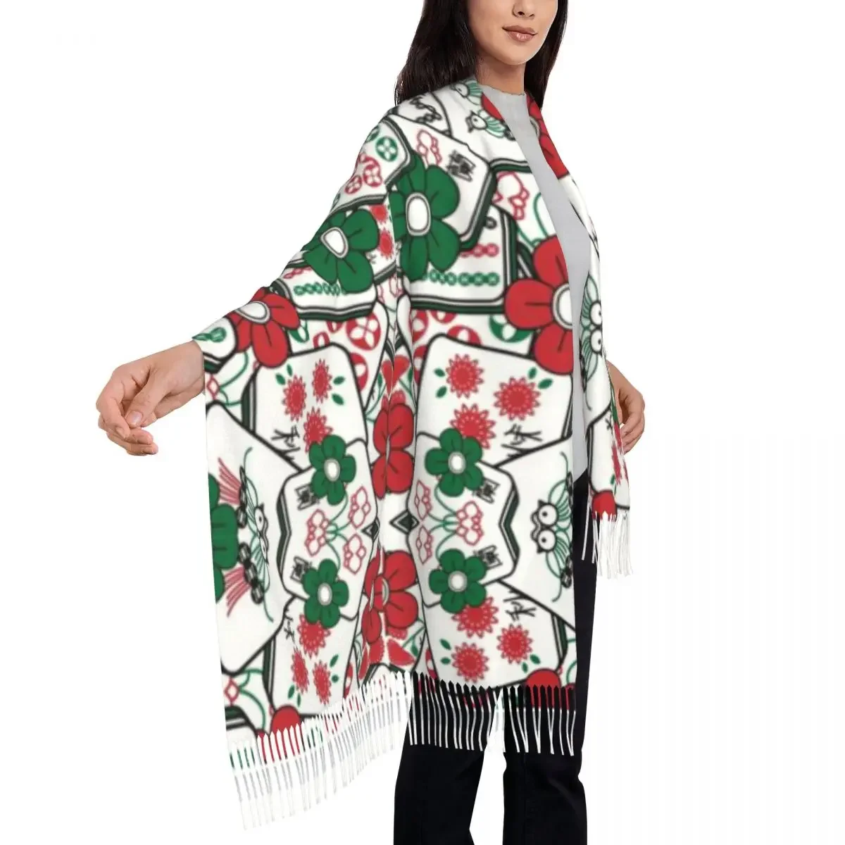 

Маджонг Плитка Шаль Шарф с кисточками