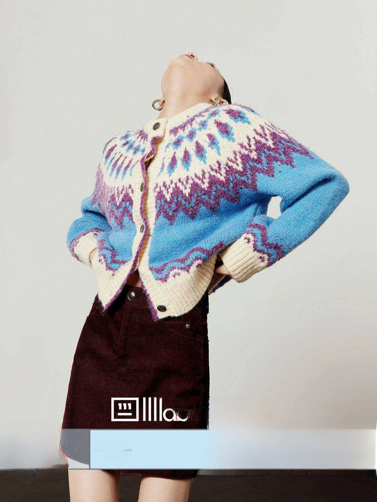 

Синий вязаный свитер женский свободного кроя, кардиган с открытым передом, в стиле колор-блок, с бахромой, осенне-зимний, теплый, с длинными рукавами, круглый вырез