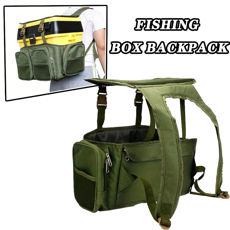 

Outdoor Lure Fishing Box Expansion Backpack Toolbox Table Fishing Rock Fishing Box Can Sit Can Be Backed for Fishing leisure bag