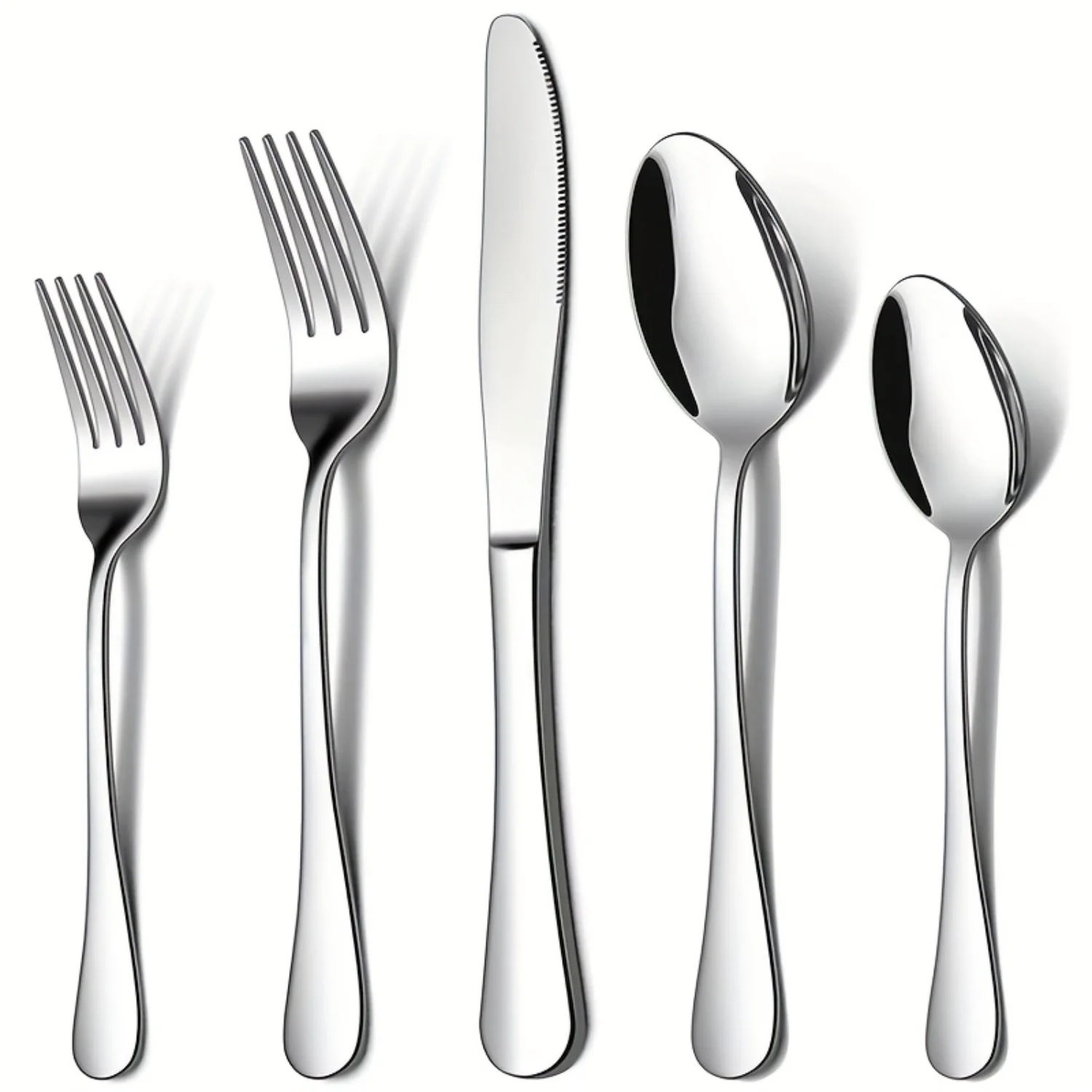 Tableware Set, Stainless Steel Tableware, 4 Persons, Including Knives, Forks And Spoons, Mirror Polishing, Can Be Washed By Dish