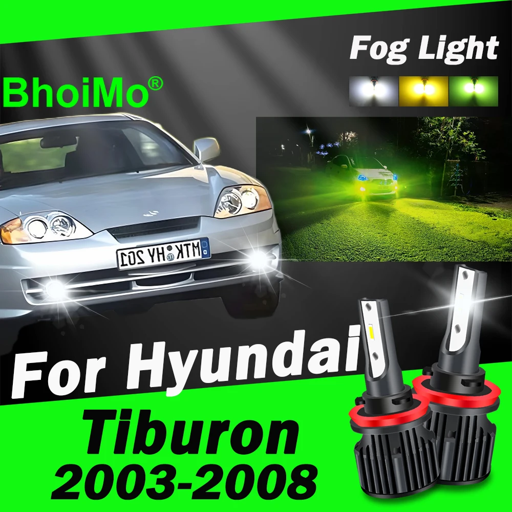 

BhoiMo Front Fog Light Bulb For Hyundai Tiburon Lamp Led 2003 2004 2005 2006 2007 2008