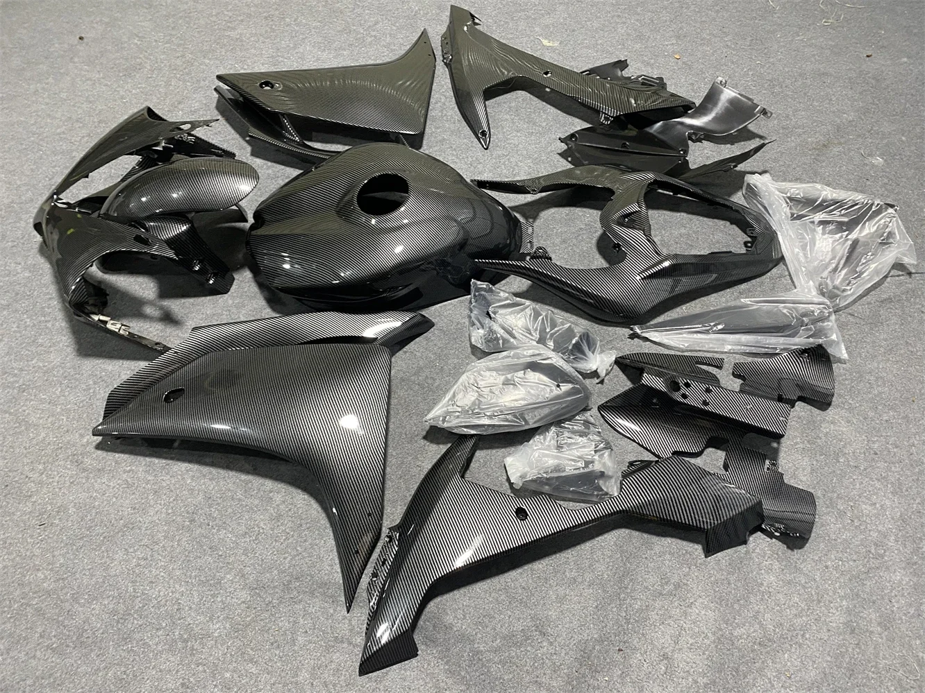 Carbon look painted Fairing kit for YAMAHA YZF R1 2007 2008 YZF R1 07 08 fairings Injection molding