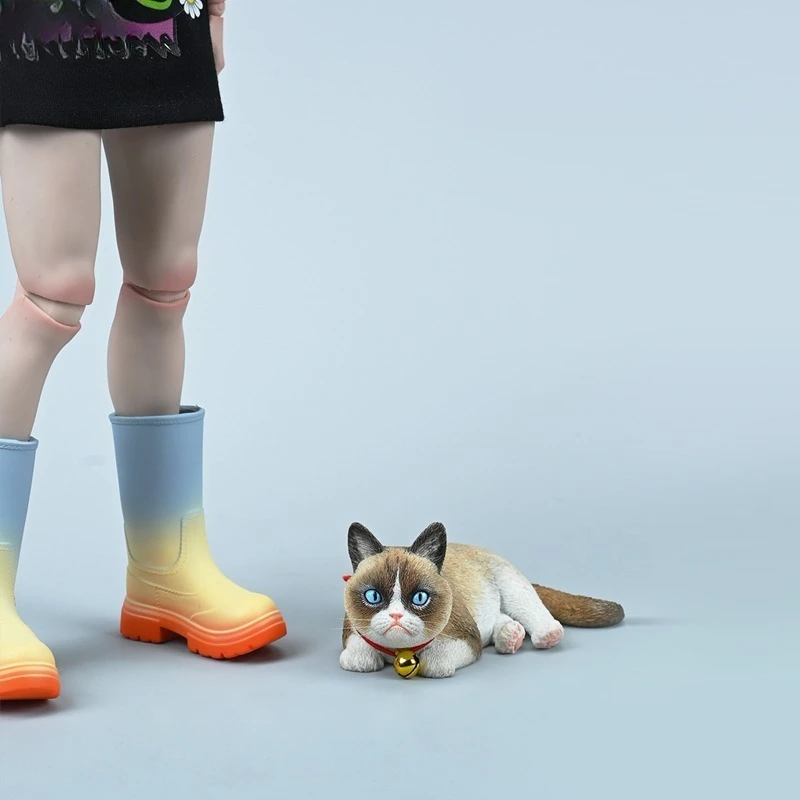 Ugly cat 2.0 model, simulating grievance Ugly cute kitten animal tide play desktop figure