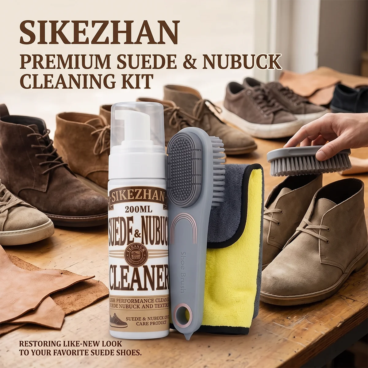 Sneaker Cleaning Kit - طقم تنظيف أحذية محمول بدون ماء